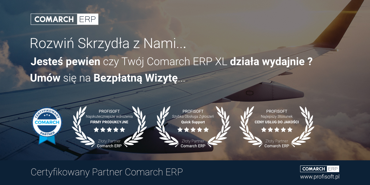 Audyt Systemu Comarch ERP XL, zaproś nas i dowiedz się jak usprawnić działanie Twojego ERP