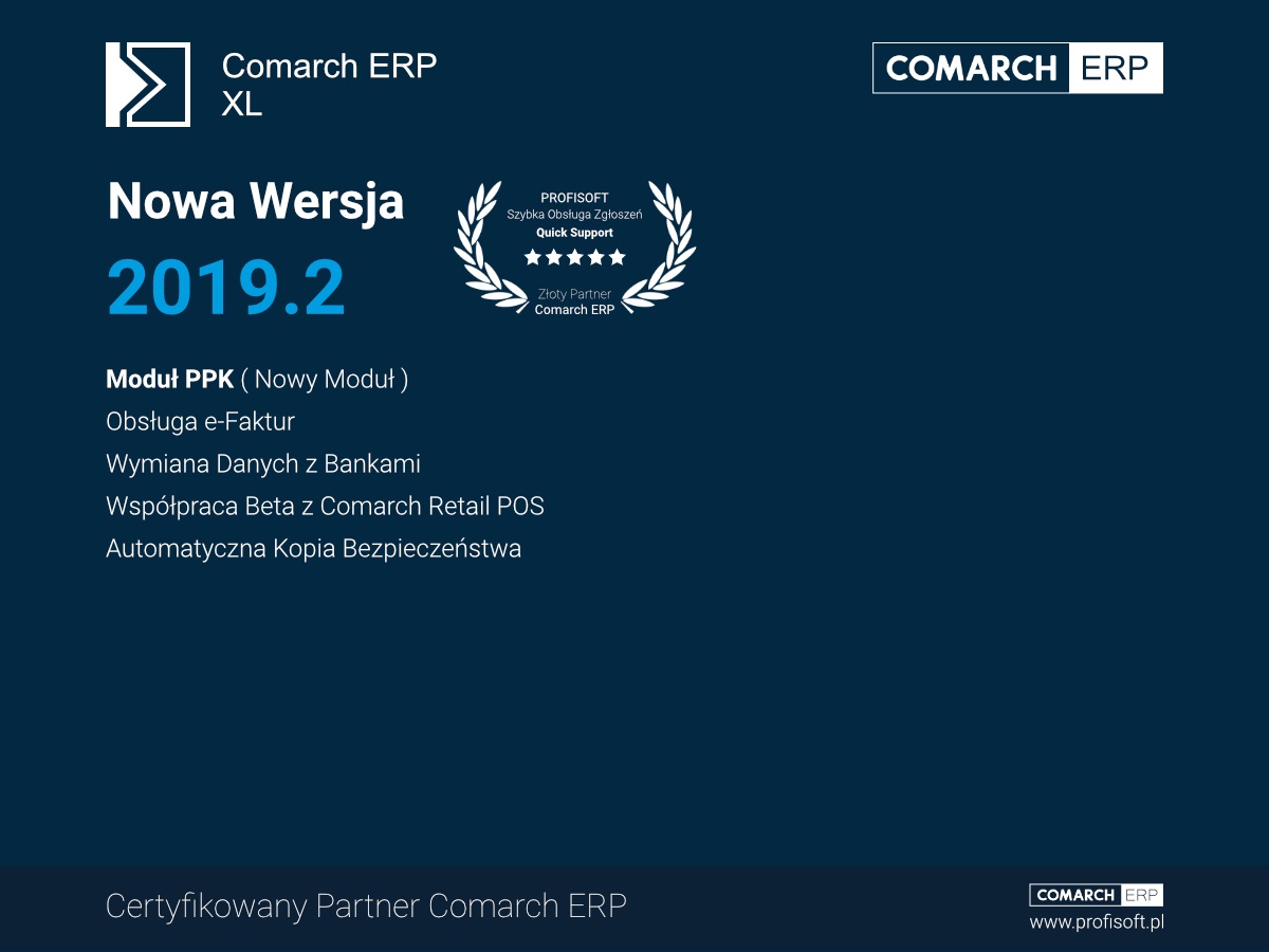 Nowa wersja Comarch ERP XL 2019.2 - Pobierz Aktualizacje