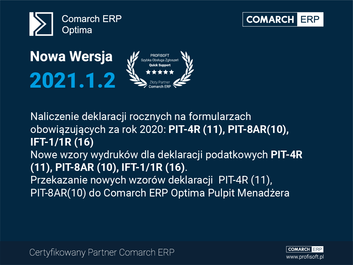 Zapoznaj się ze zmianami w nowej wersji Comarch ERP Optima