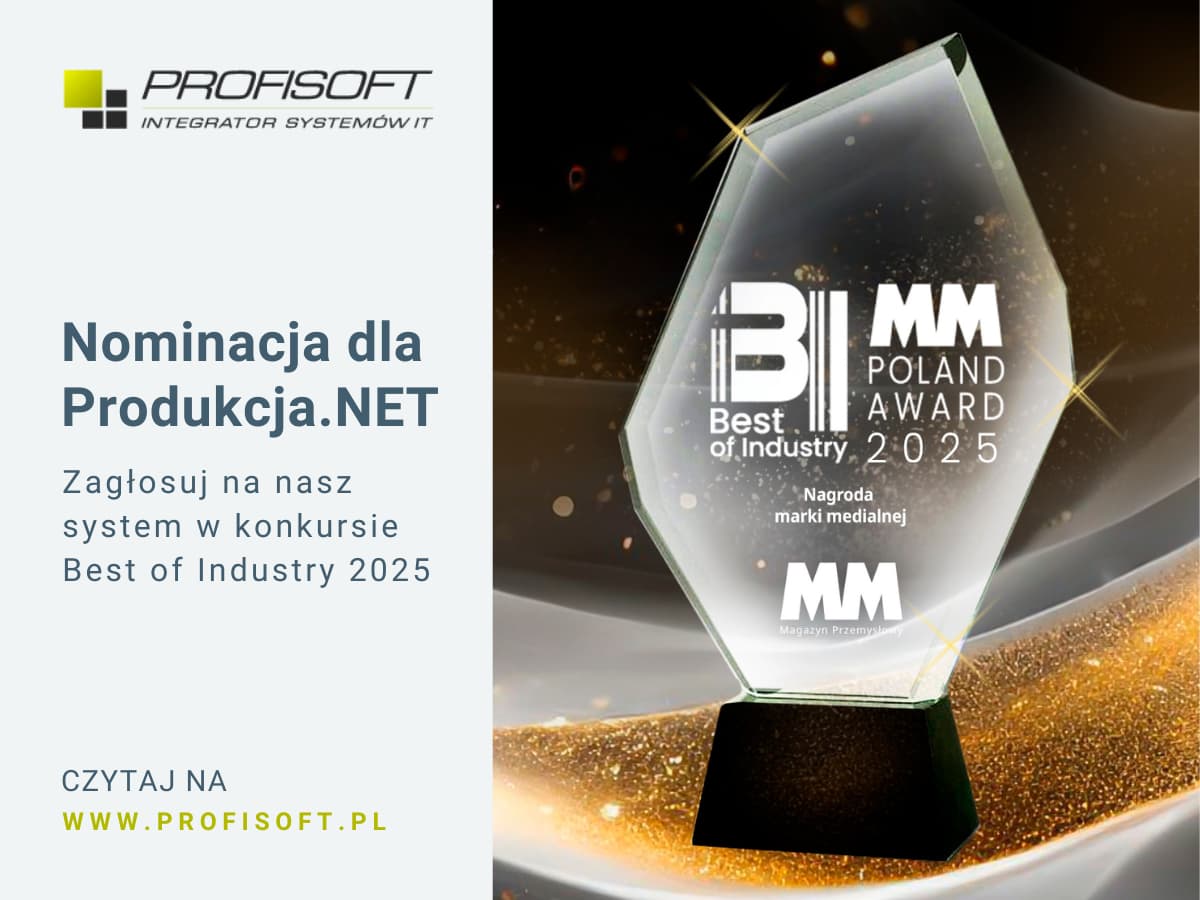 Zagłosuj na Produkcja.NET w konkursie Best of Industry